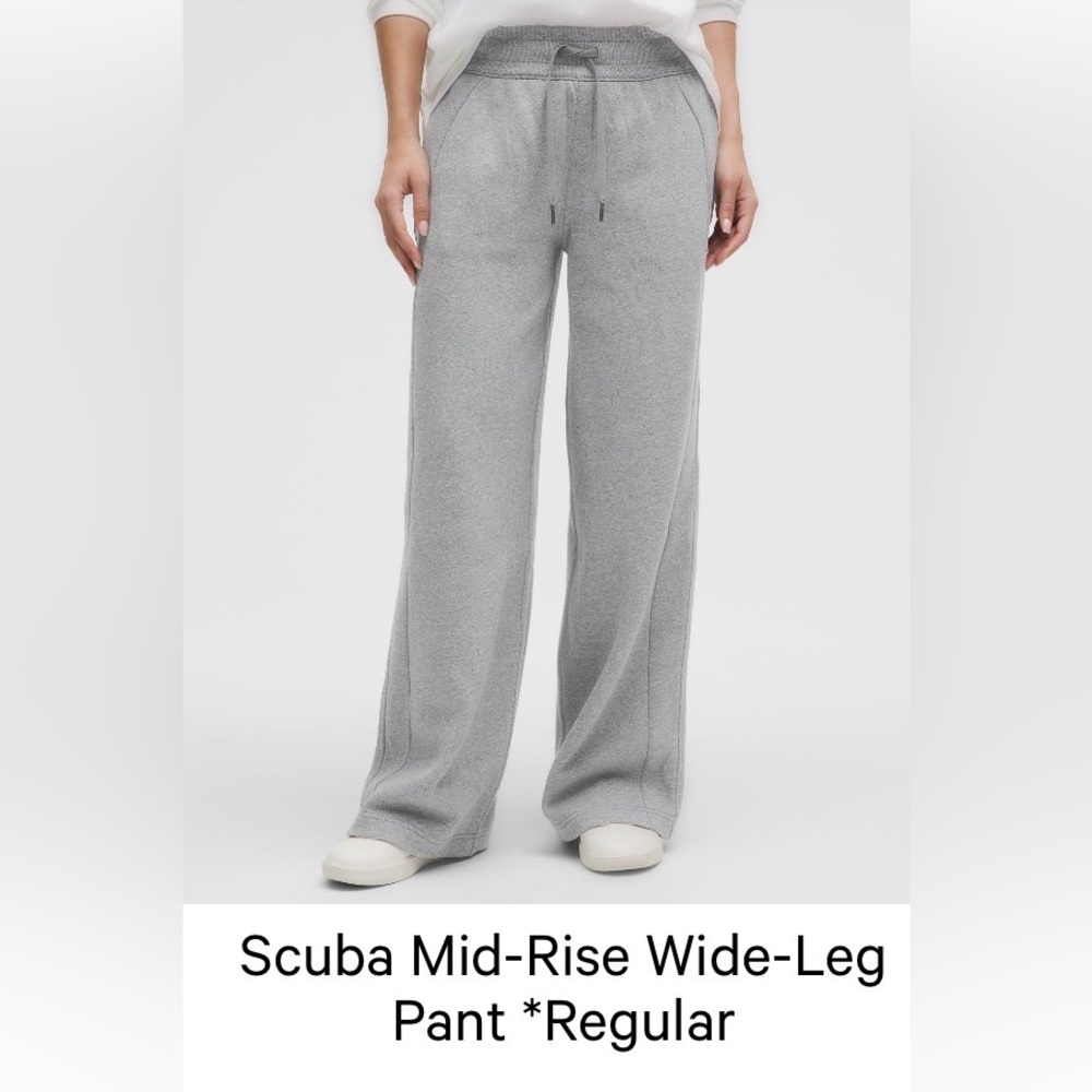 Scuba Wide-Leg Sweatpants